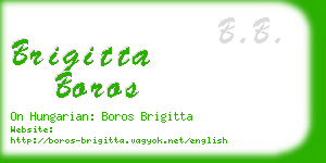 brigitta boros business card